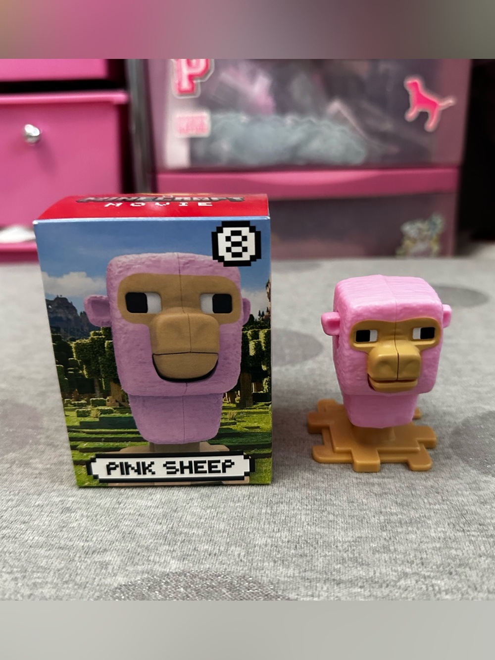 5 for $15! McDonald's Toy A Minecraft Movie - #8 Pink Sheep